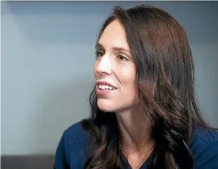  ?? CHRIS MCKEEN/STUFF ?? ‘‘This is the second time I’ve had makeup on in six weeks,’’ says Jacinda Ardern.