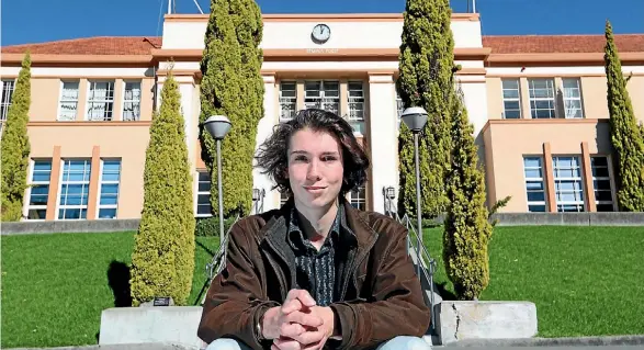  ?? PHOTO: MARION VAN DIJK/ FAIRFAX NZ ?? Nelson College year 12 student Rohan O’Neill-Stevens has been accepted a scholarshi­p at the United World Colleges, going to Freiburg, Germany in August to study for two years.