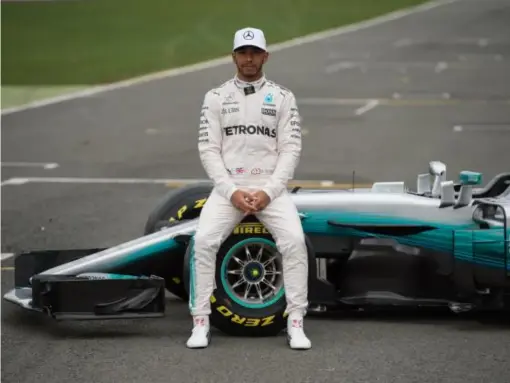  ??  ?? Hamilton was in a combative mood at Silverston­e (Getty)