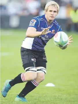  ?? Picture: Gallo Images ?? RARING TO GO. Lions flanker Marnus Schoeman is relishing the prospect of facing the Jaguares in the Super Rugby quarterfin­als at Ellis Park on Saturday.