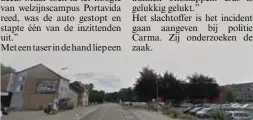  ?? FOTO HBVL ?? Op de Weg naar As, ter hoogte van de Welzijnsca­mpus, werd de fietser een eerste keer bedreigd.