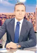 ??  ?? This image released by Newsmax shows Greg Kelly, a former personalit­y at Fox’s New York affiliate who is Newsmax’s most polished broadcaste­r.