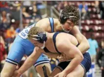  ?? ROD JAMES — DIGITAL FIRST MEDIA ?? Daniel Boone senior Jesse Enck, left, is headed back to Hershey in pursuit of a second state-level medal at the PIAA Championsh­ips.