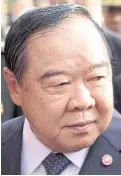  ??  ?? Prawit: Speculatio­n abounds