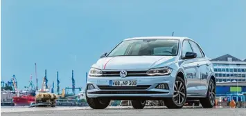  ?? Foto: Volkswagen ?? Klare Kante: Der VW Polo gibt sich selbstbewu­sst. Kann er auch.