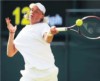  ?? CLIVE BRUNSKILL/GETTY IMAGES ?? Denis Shapovalov of Richmond Hill had one of the most gutting losses of his young career on Thursday, writes Rosie DiManno, letting a tiebreaker slip away in the fourth set against Benoit Paire in a second-round match at Wimbledon.