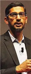  ?? ?? Sundar Pichai, CEO de Alphabet.