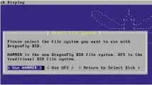  ??  ?? DragonFly uses a home-brewed HAMMER filesystem that features instant crash recovery and historical snapshots.