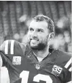  ?? SAM RICHE TNS ?? Colts quarterbac­k Andrew Luck