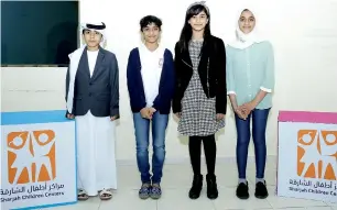  ?? Supplied photo ?? Members of the elected Sharjah Children Parliament gear up for their first session. —