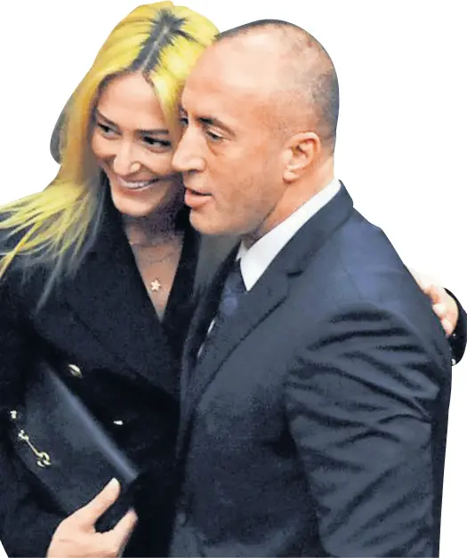  ?? REUTERS ?? Ramush i Anita Haradinaj Supruga kosovskog premijera reporterka je Radio Televizije Kosova, imaju troje djece – dva sina i kćer