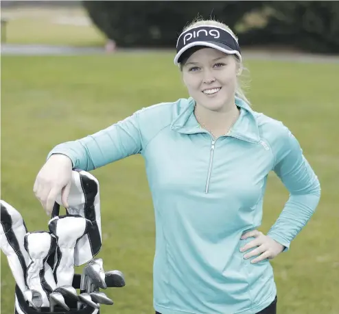  ?? PATRICK DOYLE / THE CANADIAN PRESS ?? 2015 was the breakthrou­gh year for Canadian golfer Brooke Henderson, who won official status on the LPGA Tour.