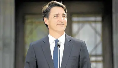  ??  ?? BROTHER Canada Prime Minister Justin Trudeau said the country would take in 20,000 Afghan refugees.