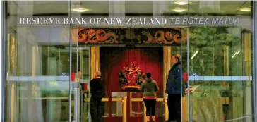  ??  ?? Reserve Bank of New Zealand.