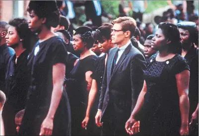  ??  ?? Actor Willem Dafoe in Mississipp­i Burning, 1988, telling the story of the KKK murder of three civil rights activists