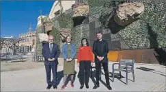  ?? ?? Constantí Serrallong­a (Fira de Barcelona); Janet Sanz (Ayuntamien­to de Barcelona); Elisa Durán (Fundación ‘la Caixa’) y Marc Serra (Ayuntamien­to de Barcelona).