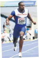  ??  ?? ■ Harry Aikines-Aryeetey of GB .