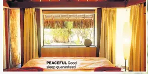  ??  ?? PEACEFUL Good sleep guaranteed