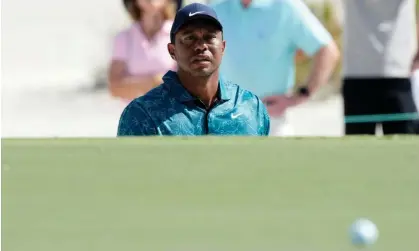  ?? ?? Tiger Woods shot a two-under par 70 in the second round of the Hero World Challenge. Photograph: Fernando Llano/AP