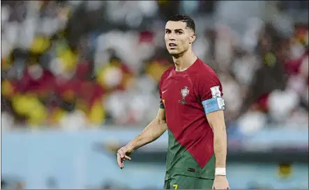  ?? FOTO: GETTY ?? Cristiano Ronaldo
está en Qatar jugando el Mundial y está a la espera de encontrar un nuevo equipo, que podría ser el Flamengo