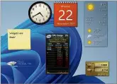  ?? ?? Use 8Gadgetpac­k to bring back Windows 7-style desktop widgets in Windows 10 and 11