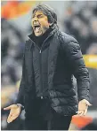  ?? FOTO: AP ?? Antonio Conte es pretendido por el Inter de Milán italiano.