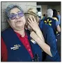  ?? AP/The El Paso Times/MARK LAMBIE ?? Walmart employees console each other Aug. 3 at a Walmart store in El Paso, Texas, in the aftermath of the shooting there that killed 22 people.