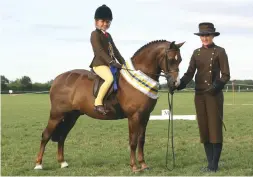  ??  ?? Supreme pony and M&M: Sophia Demetriou and Annandale Augustus