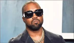  ?? Evan Agostini / Associated Press ?? Kanye West’s latest release is “Donda,” named after Donda West the singer's late mother.