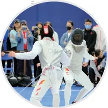  ?? ?? The Shanghai leg of the Internatio­nal Fencing Federation’s Foil Grand Prix