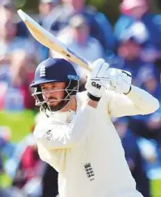  ?? AFP ?? England’s James Vince in action during the third day of the second Test against New Zealand at Hagley Oval in Christchur­ch yesterday.
