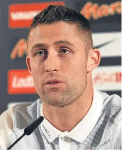  ?? Picture: Getty Images. ?? Gary Cahill, who will captain England in tonight’s friendly with Germany in Dortmund, during yesterday’s press conference.