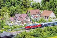  ?? FOTO: EISENBAHNF­REUNDE ?? Auch das Donautal haben die Modellbaue­r nachgebild­et.