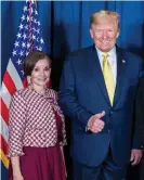  ?? Photograph: Jan Halper-Hayes ?? Jan Halper-Hayes, activist in the US Republican party, poses with Trump