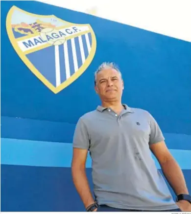  ?? JAVIER ALBIÑANA ?? Sergio Pellicer, entrenador del Málaga.