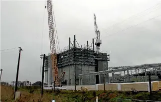  ?? RACHAEL KELLY/STUFF ?? Mataura Valley Milk’s nutrition plant is under constructi­on at Mcnab, near Gore. It will open in August next year.