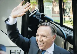  ??  ?? Legault refuses labels like left or right, preferring to be called a Quebec nationalis­t.