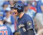  ?? ASSOCIATED PRESS ?? Ryan Braun and the Brewers have high expectatio­ns for the 2018 season.