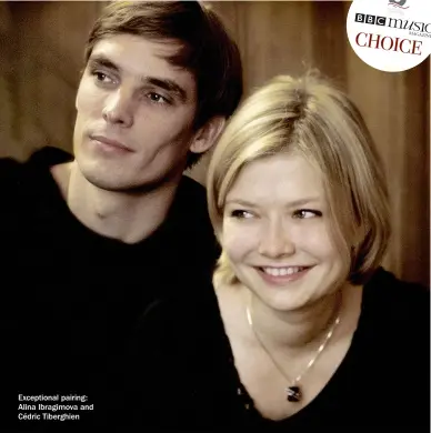  ??  ?? Exceptiona­l pairing: Alina Ibragimova and Cédric Tiberghien