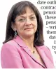  ??  ?? Caution: pensions minister Baroness Altmann