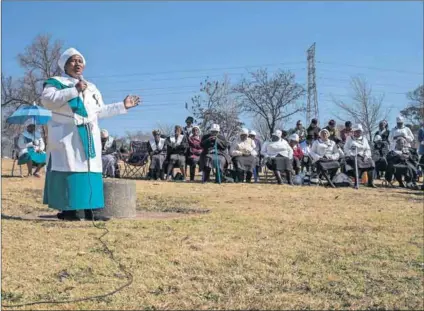 ??  ?? Thy will be done: About 300 women church-goers gathered in Soweto last week to arm themselves with prayer against those who kill women and children. Photo: Anthony Schultz