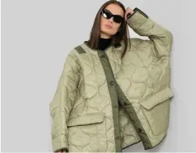  ?? Photograph: The Frankie Shop ?? The Frankie Shop quilted jacket.