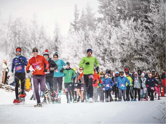  ?? ROBERTO E. ROSALES/JOURNAL ?? The 2024 Sandia Snowshoe Classic will feature 175 racers as they make their way through the Cibola National Forest and National Grasslands.