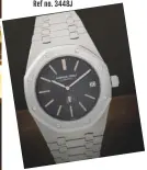  ??  ?? PRIME O’CLOCK Audemars Piguet Royal Oak Jumbo Ref no. 5402ST