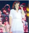  ??  ?? Regine Velasquez performs during the Kapuso Night