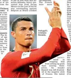  ??  ?? Portugal’s Cristiano Ronaldo.