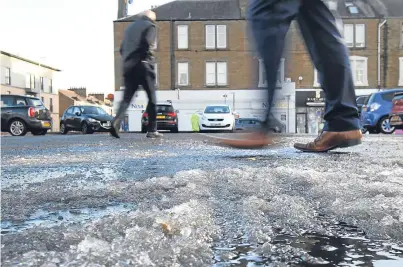  ?? Picture: Kris Miller. ?? The untreated car park off Queen Street, opposite the library, in Broughty Ferry.