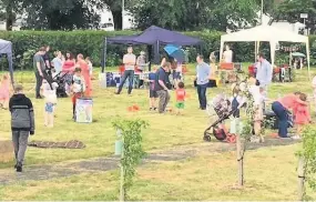  ??  ?? Green space Coatbridge community orchard, located in West End Park, is now in its