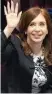  ??  ?? Cristina Kirchner