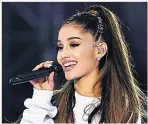  ??  ?? TRAUMA
Ariana Grande at One Love gig